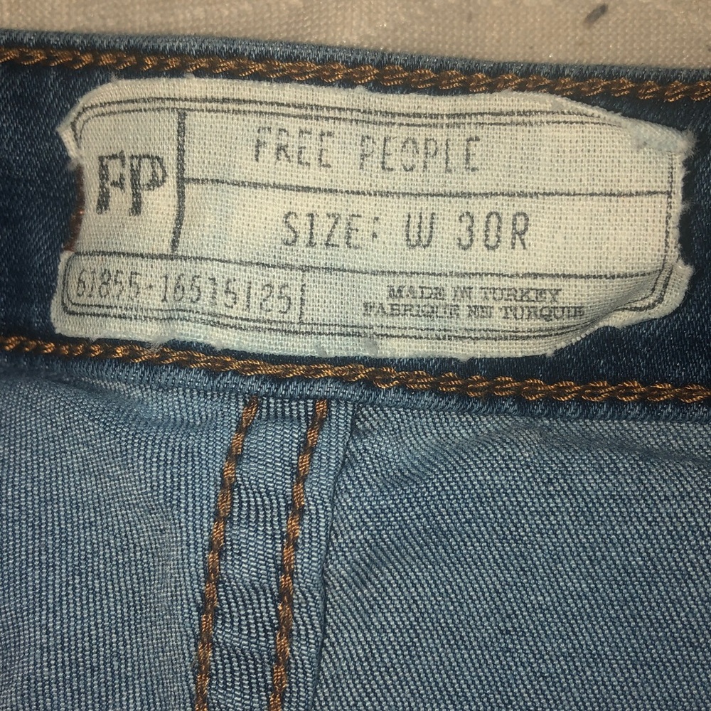 Free People Dark Blue Flare Jeans - Picture 7 of 7